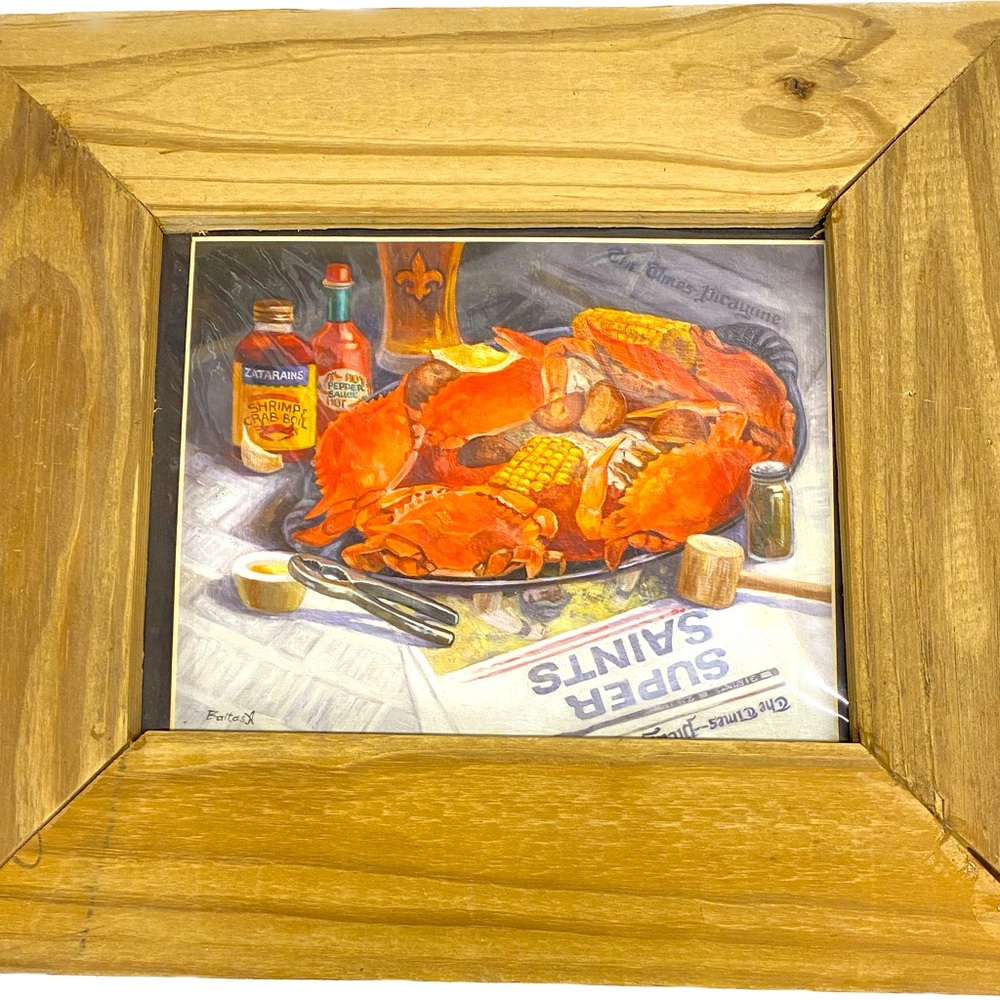 Cajun Art picture of Crab Boil